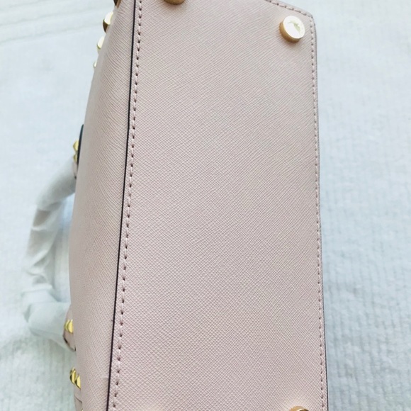 SOLD Michael Kors Sandrine Stud Crossbody Pink - Picture 2 of 8